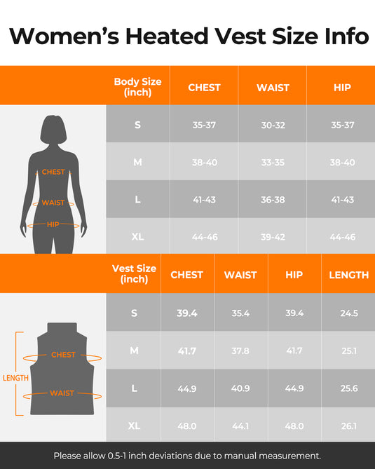 Neberon Heated Vest for Women with Battery Pack Rechargeable